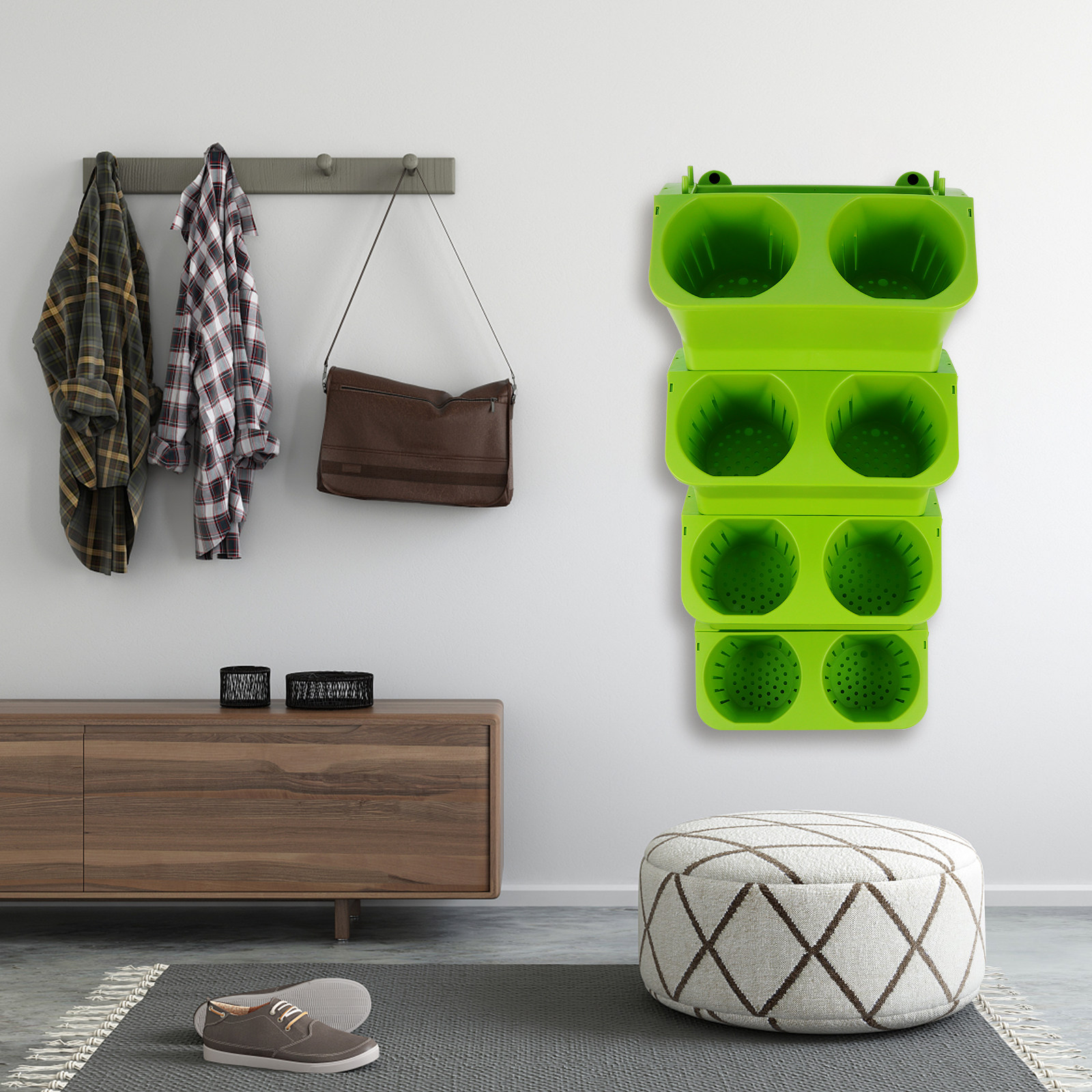 Self-Watering Planter - Set di 4 Fioriere Verticali da