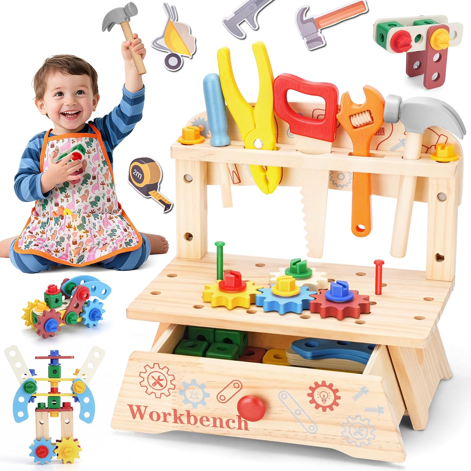 Panca per attrezzi in legno pe - Gardening Tools For Kids recensione e prezzo