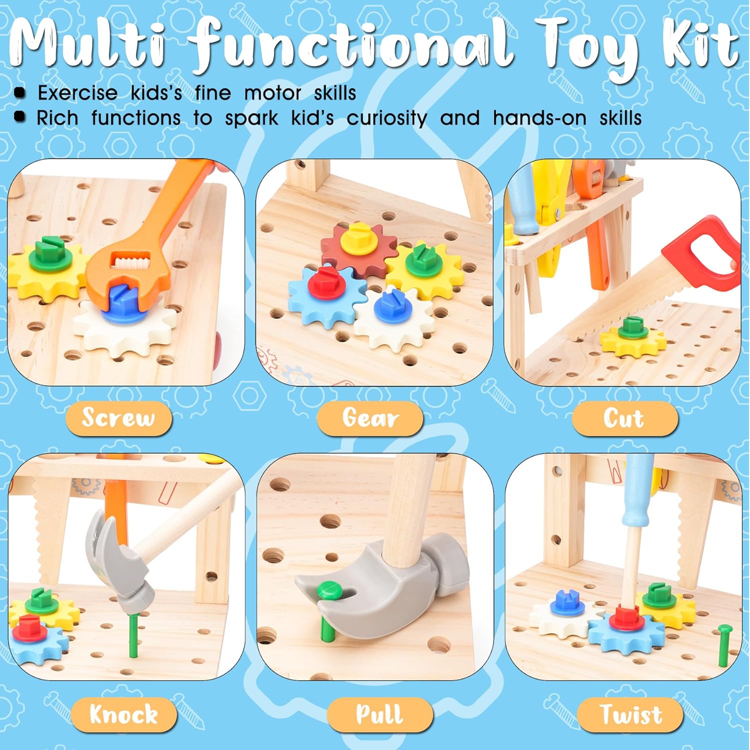 Panca per attrezzi in legno pe - Gardening Tools For Kids recensione e prezzo