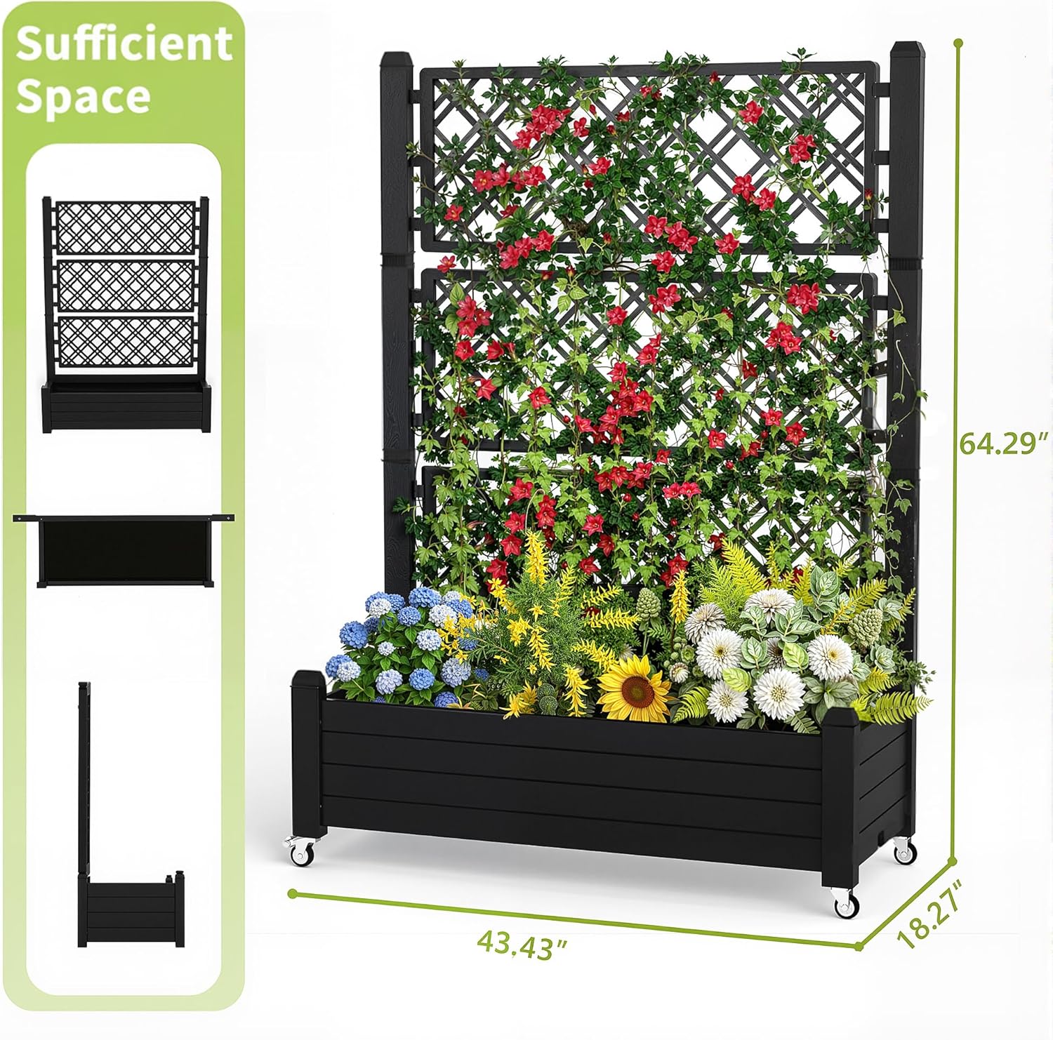 Fioriera rialzata con tralicci - Self-Watering Planter recensione e prezzo