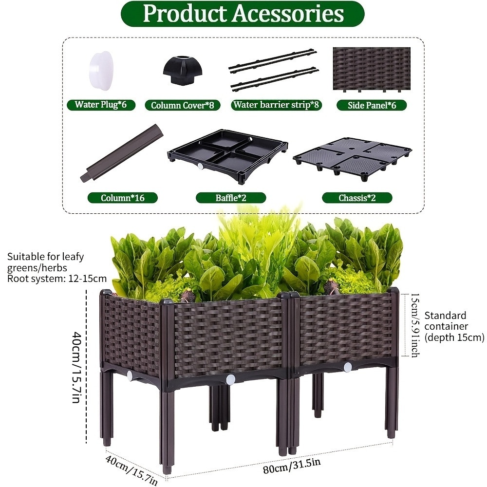 Fioriera Rialzata da Giardino, - Self-Watering Planter recensione e prezzo
