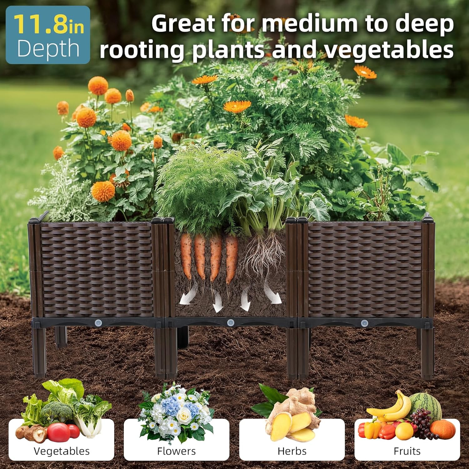 Fioriera da Giardino in Rattan - Self-Watering Planter recensione e prezzo